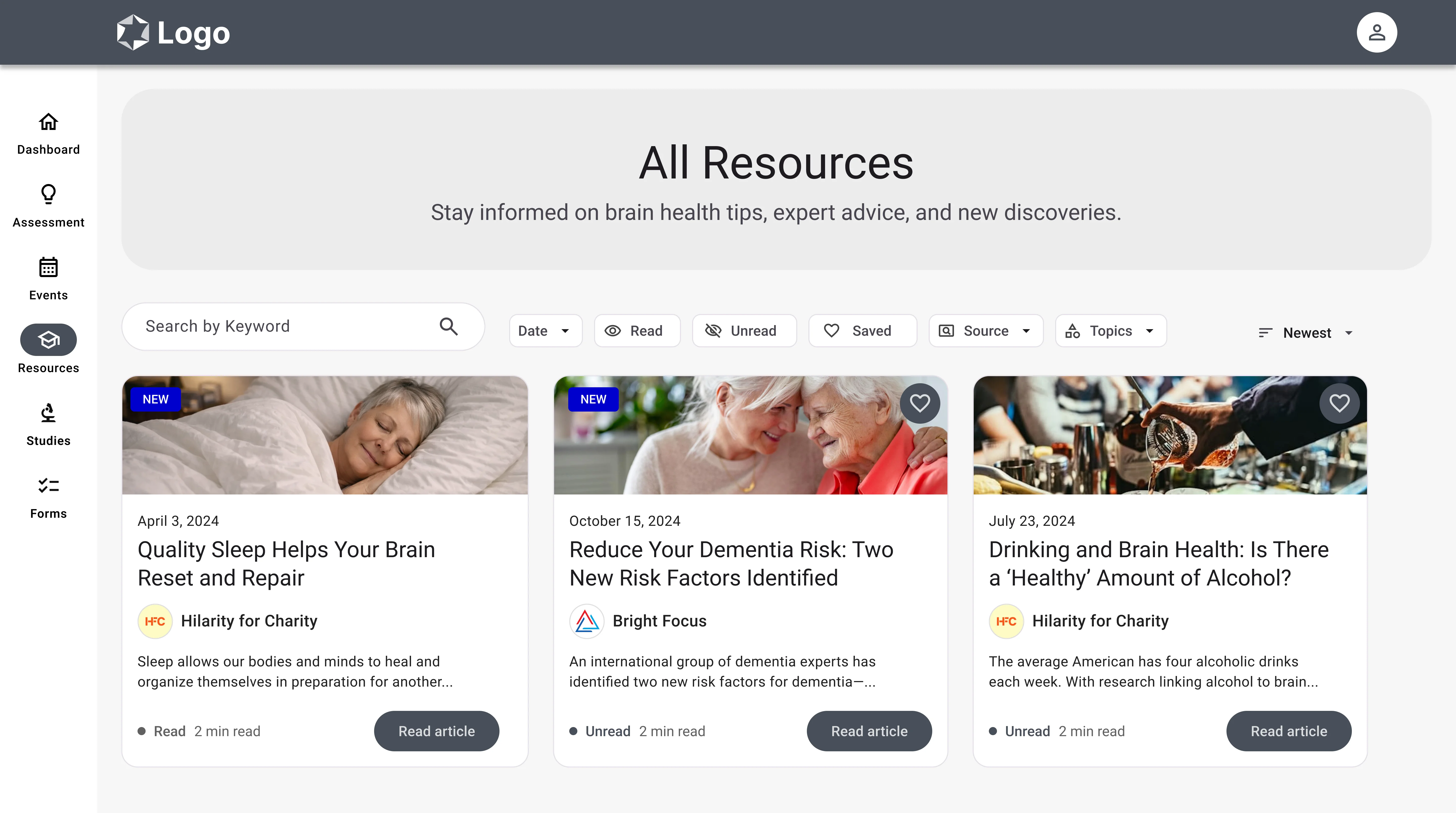 DEP dashboard preview
